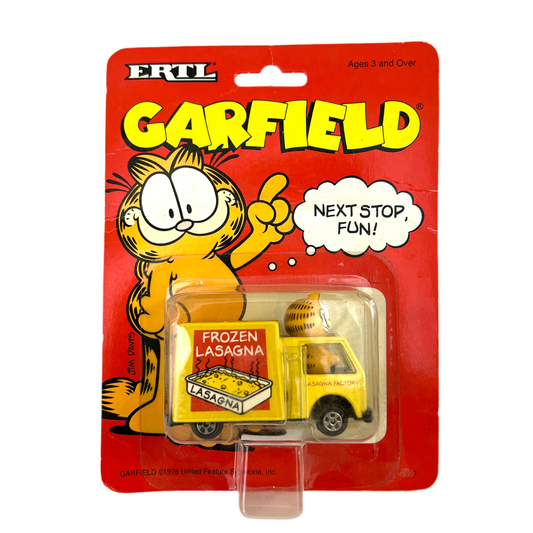 Garfield “Next Stop, Fun!” Frozen Lasagna Truck diecast vehicle (ERTL, 1990)