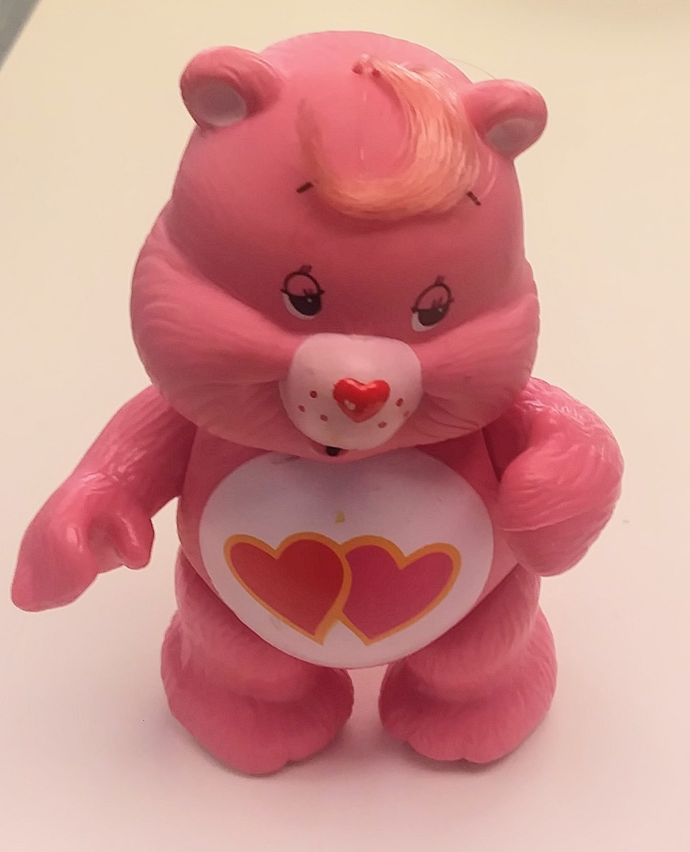 Care Bears LOVE-A-LOT BEAR vintage poseable figure (Kenner, 1984)