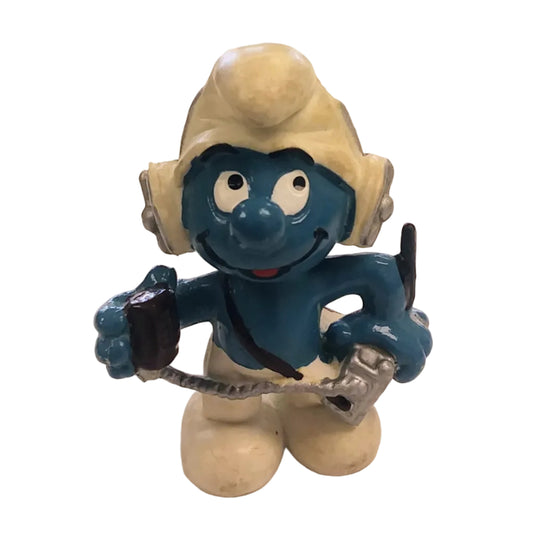 Smurfs CB RADIO OPERATOR SMURF pvc figure (Schleich, 1981)