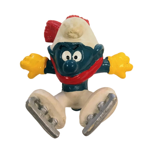 Smurfs ICE SKATER SMURF pvc figure (Schleich, 1979)