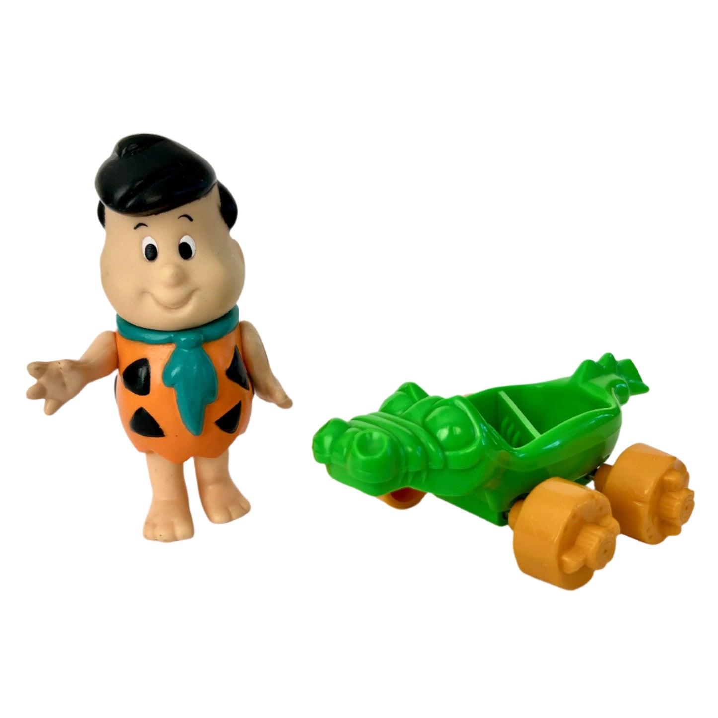 Flintstone Kids FREDDY FLINTSTONE w/ Alligator Skateboard action figure (Coleco, 1986)