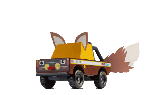 Candylab Toys Mud Coyote Wooden Toy Truck - Brown