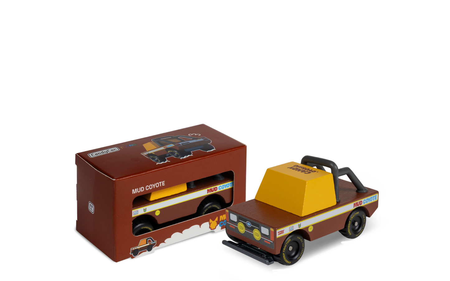 Candylab Toys Mud Coyote Wooden Toy Truck - Brown