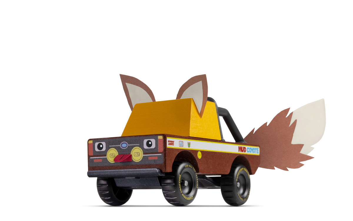 Candylab Toys Mud Coyote Wooden Toy Truck - Brown
