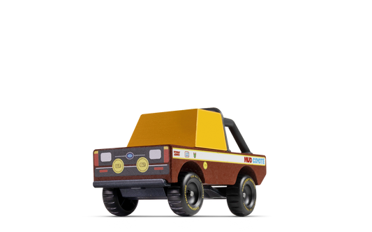 Candylab Toys Mud Coyote Wooden Toy Truck - Brown