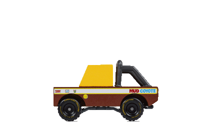 Candylab Toys Mud Coyote Wooden Toy Truck - Brown