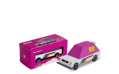 Candylab Toys Racer 62 XL Wooden Toy Car - Pink