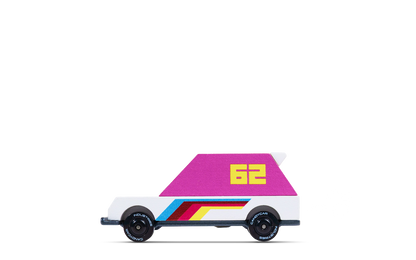 Candylab Toys Racer 62 XL Wooden Toy Car - Pink
