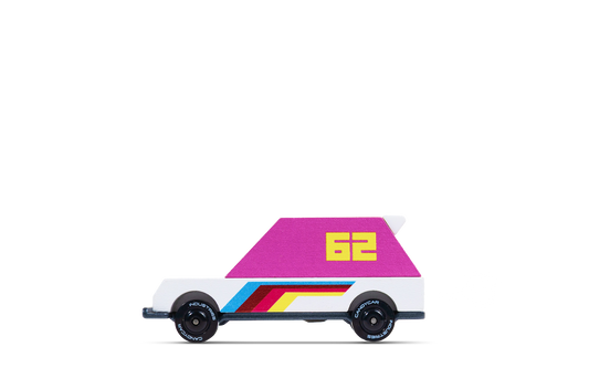 Candylab Toys Racer 62 XL Wooden Toy Car - Pink