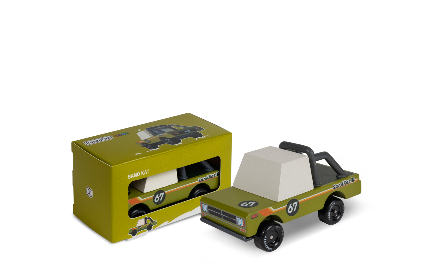 Candylab Toys Sand Kat Pickup Wooden Toy Truck - Sand