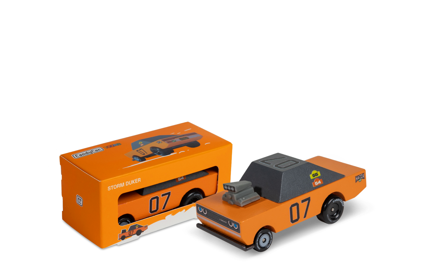 Candylab Toys Storm Duker Wooden Toy Truck - Orange