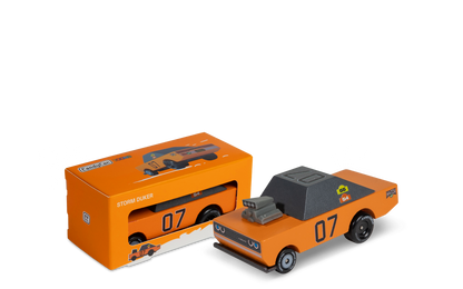 Candylab Toys Storm Duker Wooden Toy Truck - Orange