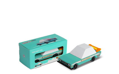 Candylab Toys Tora Drift Wooden Toy Car - Teal