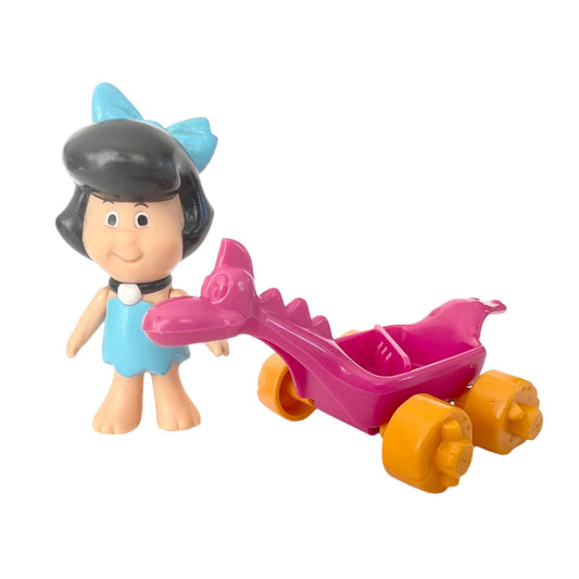 Flintstone Kids BETTY JEAN BRICKER w/ Sea Serpent Scooter action figure (Coleco, 1986)