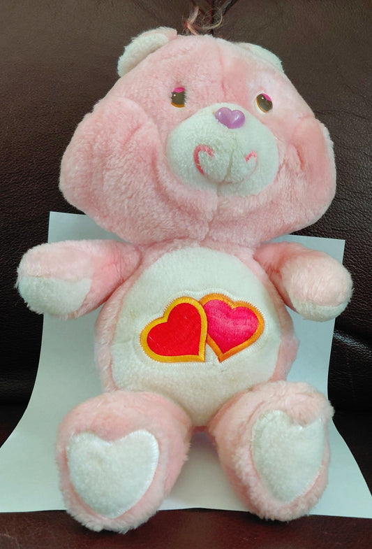Care Bears LOVE-A-LOT BEAR vintage plush toy (Kenner, 1983)