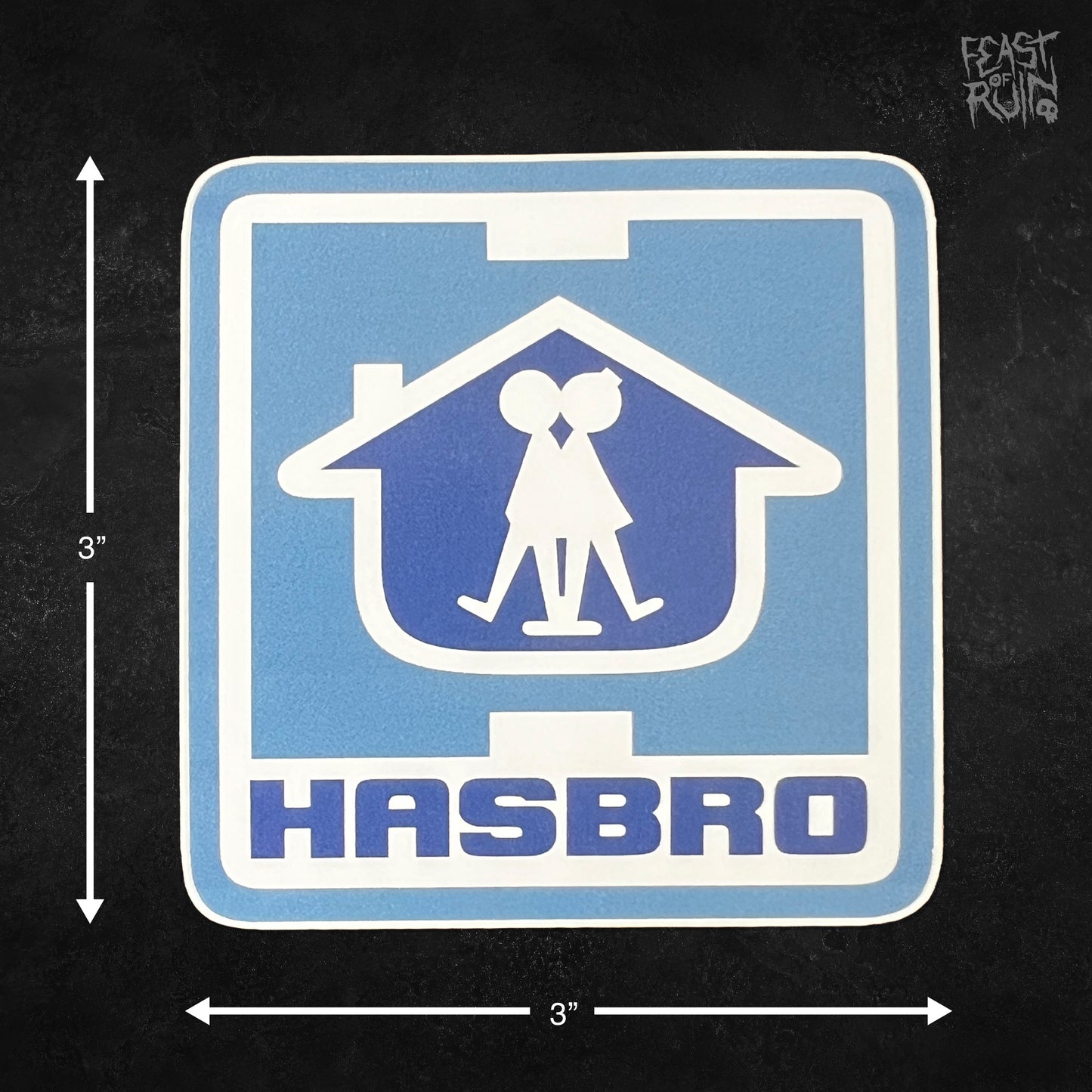 HASBRO Logo 3x3" Vinyl Sticker Decal