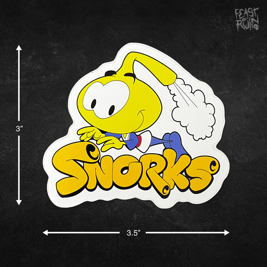 SNORKS Logo 3.5x3" Vinyl Sticker Decal