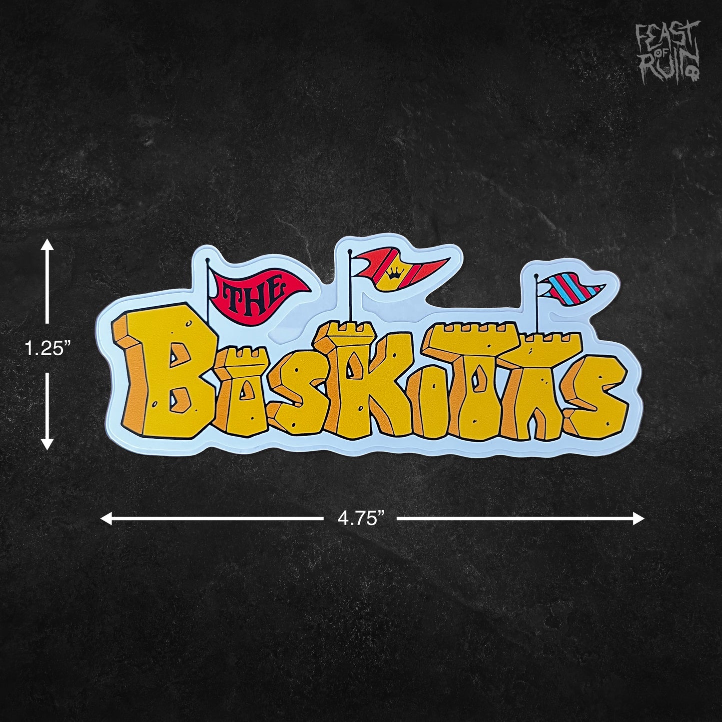 THE BISKITTS Logo 4.75x1.25" Vinyl Sticker Decal