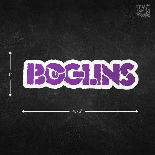 BOGLINS Logo 4.75x1" Vinyl Sticker Decal