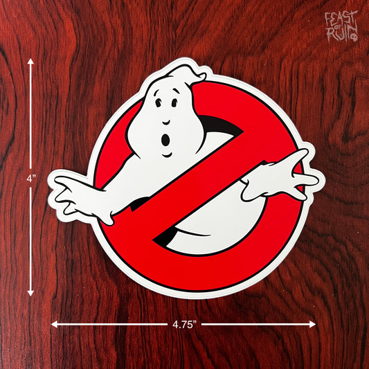 GHOSTBUSTERS No Ghost Logo 4.75x4" Vinyl Sticker Decal