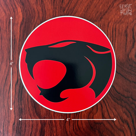 THUNDERCATS Logo 4x4" Vinyl Sticker Decal