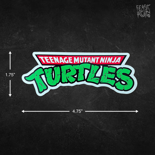 TEENAGE MUTANT NINJA TURTLES Logo 4.75x1.75" Vinyl Sticker Decal